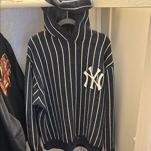 Striped Hoodie with NY Logo